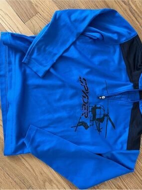 Spyder Royal Blue Kids' Quarter-Zip Pullover